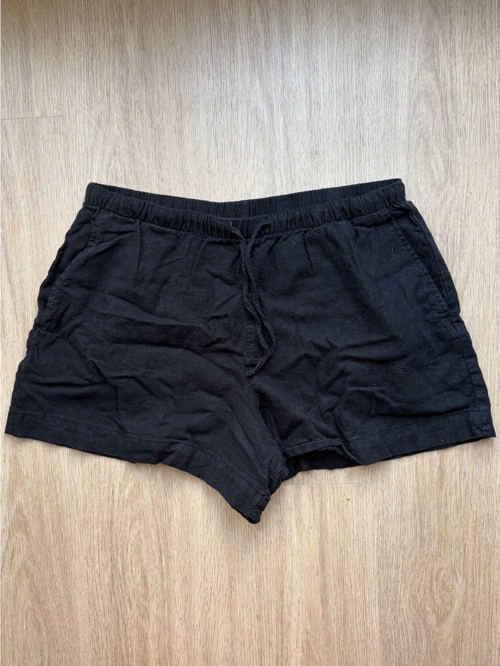 GAP Black Elastic Drawstring Shorts